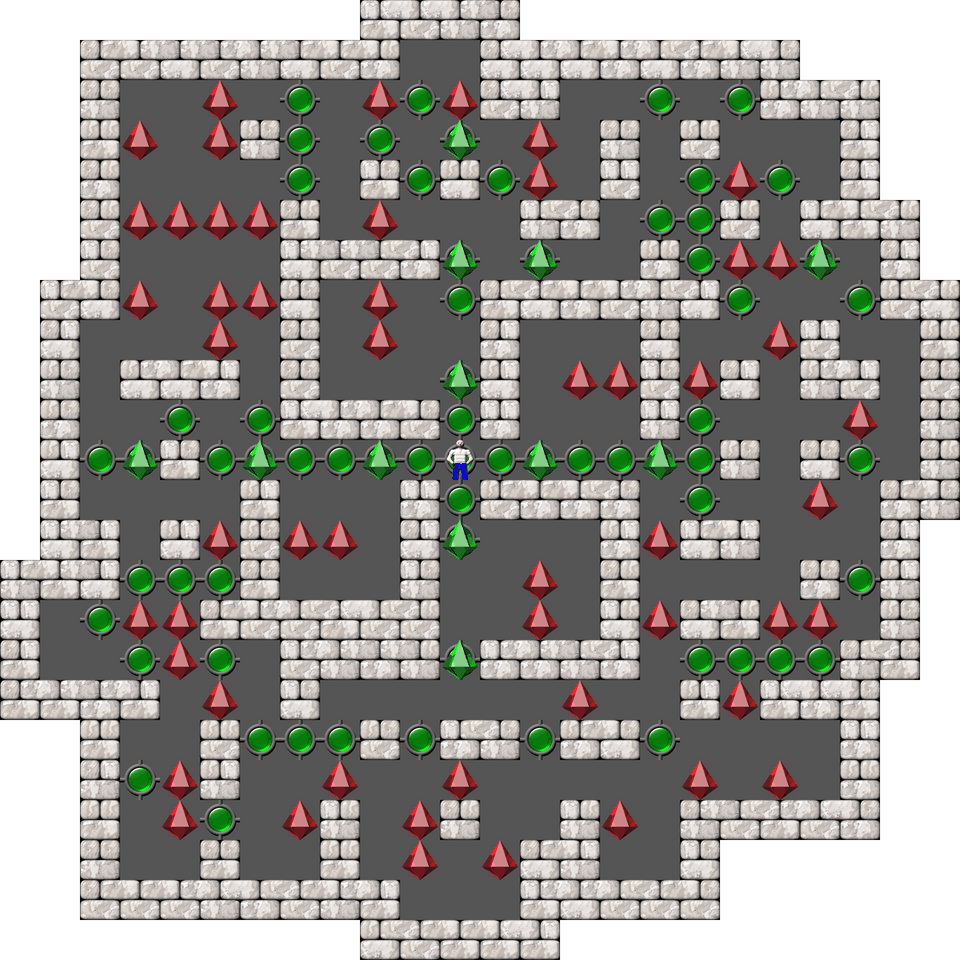 Sokoban Mass Remodel level 1667